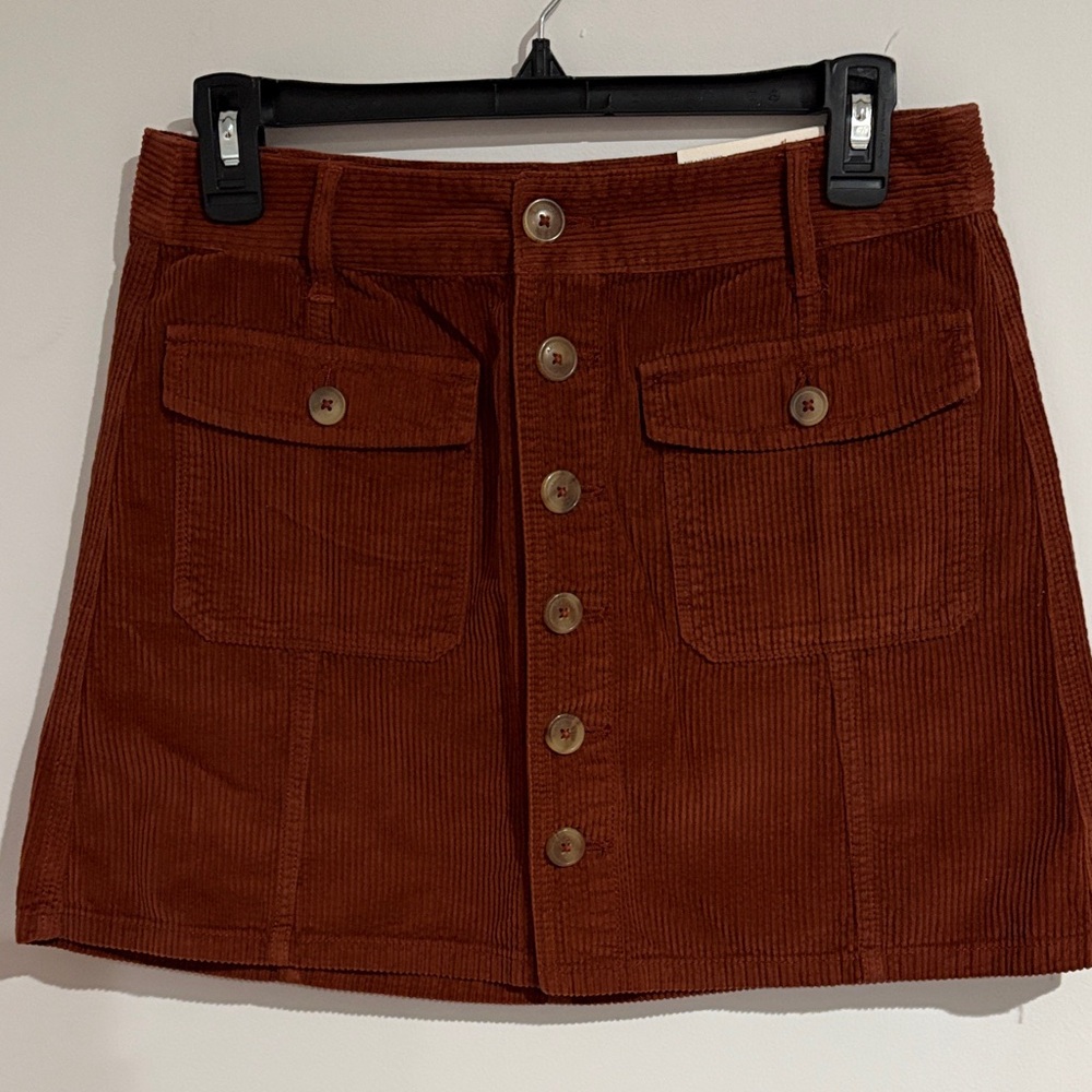NWT- American Eagle Outfitters Corduroy Mini Skirt in Brown